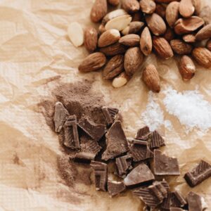 Amandes et éclats de chocolat noir