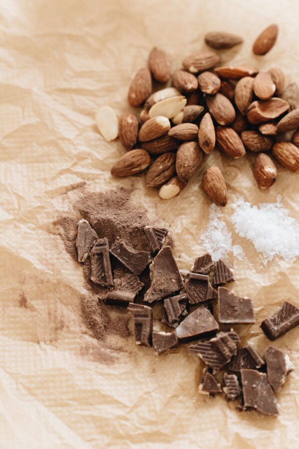 Amandes et éclats de chocolat noir